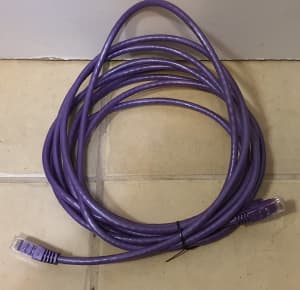 5m purple Cat6 ethernet cable, like NEW, Carlton pickup