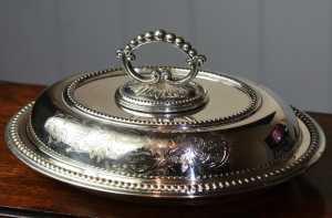 Silver Entree Dish 1906
