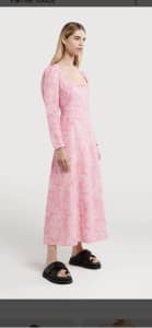 Steele the label Oriana dress S, pink paisley BNWT