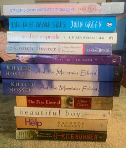 Variety of paperback books (used and new)