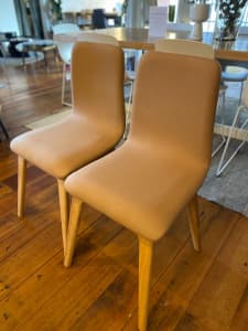 LAST OF! 3x Fabric Upholstered Dining Chairs for HALF PRICE!