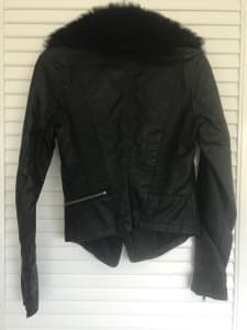 Kenji faux leather jacket - size 8