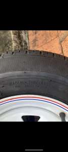 Trailer wheel (inc. tyre) 165R13 LT