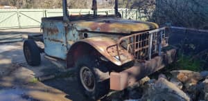 Dodge Army Weapons Carrier 1951 M37 wrecking whole vehicle