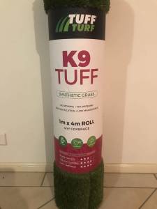 Turf Synthetic PPack Tuff Turf 25mm Pile 1 by 4m K9 Tuff