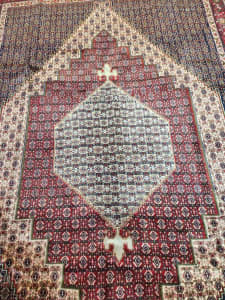 Persian handmade soft wool Senneh rug 311×200