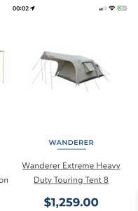 Wanderer Extreme Heavy. Duty Touring Tent 8