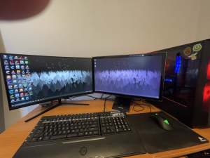 Gaming PC RTX 3060 512SSD 2TB HDD entire rig with all peripherals