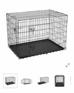Dog crate with cover