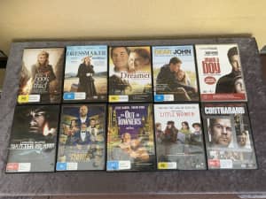 Bulk lot of 10 Mixed DVDs Movies pick up Rosebud A