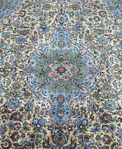 Stunning Massive room size wool handmade Persian Kashmar rug 3.9x3m