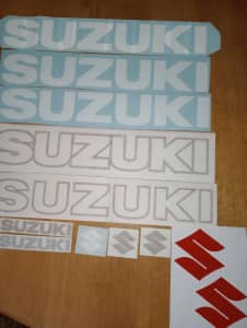 Suzuki motorcycle decals 