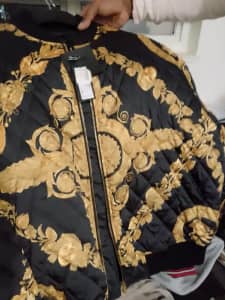 Versace original black and gold classic Jacket.