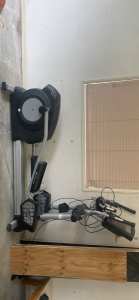 Elliptical trainer with TV gym equipment