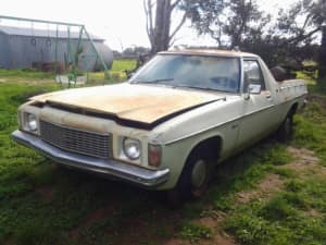 HOLDEN CAR HZ KINGSWOOD 1977 - UTILITY - 3 SPEED AUTOMATIC KERANG VIC.
