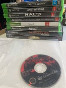 Game cube and Xbox one game lot