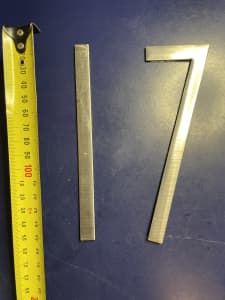 House / letterbox numbers 150mm high x 100mm wide no. 17 or 71