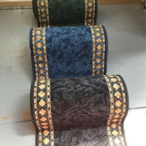 New Rubber Backed Carpet Hall Floor Runners Cut to Order