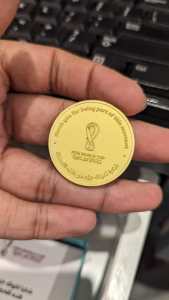FIFA Qatar world cup volunteers thank you medal. 