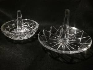 Bohemia Crystal Ring Dish,Ring Stand,Trinket Dish,Jewellery box,R