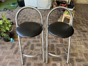 Two bar stools / high chairs