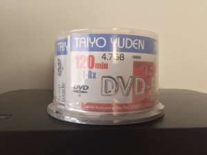 TAIYO YUDEN DVD-R PRINTABLE MADE IN JAPAN