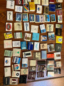 Approx 100 Matchbooks from the 1980s FREE