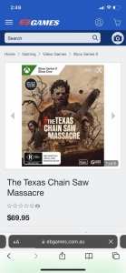 Wanted: Wanting to Buy: Texas Chainsaw for Xbox