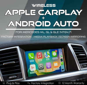 Mercedes Wireless Apple CarPlay Android Auto Integration for ML GL GLE
