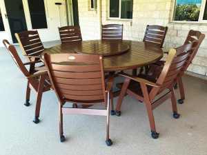 Quality 10 pce Kwila Outdoor dining setting by S2DIO Fine Furniture