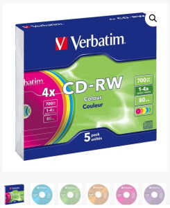 Verbatim CD-RW 4x (5 pack x 2)