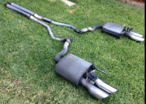 FN MUSTANG ACTIVE SOUND QUAD TIP CAT BACK EXHAUST CENTR MUFFLER DELETE