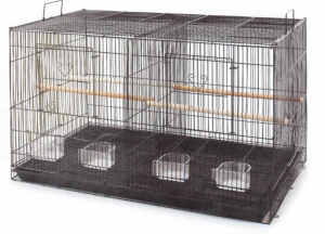 Brand New Bird Canary Finch Breeding Cage Carrier with Divider ED403