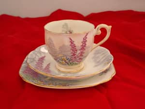 Vintage China Lovers Lane Tea cup, saucer and Plate