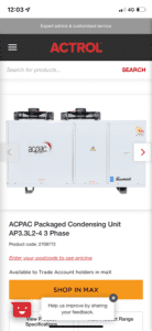 Freezer room 2.7kw condensing unit