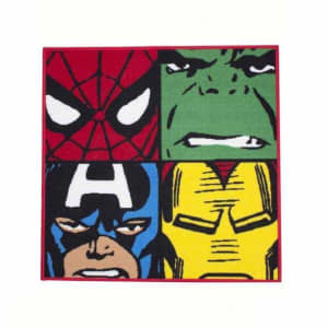 Marvel Avengers Comics Defenders Rug Boys Bedroom Decor Hulk Iron Man