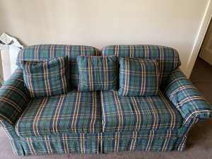 Australian Made 3 Seater Lounge with Matching Pillows