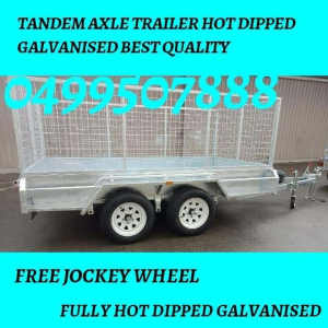 8×5 brand new hot dipped galavinsed tandem axle trailer for sale 