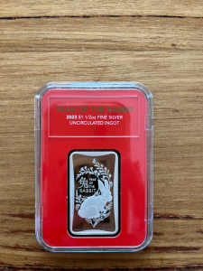 New RAMINT 2023 Year of the Rabbit 1/2 Ounce Silver Ingot Coin