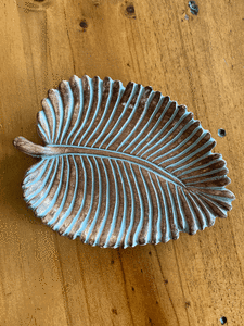 Partylite Sculpted Leaf Candle Tray