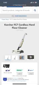 Brand new Karcher FC7 hard floor cleaner