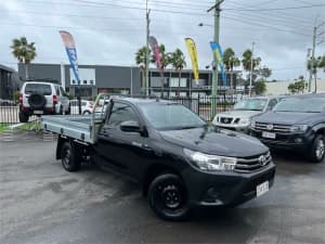2016 Toyota Hilux TGN121R Workmate Black 5 Speed Manual Cab Chassis
