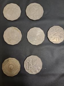 Rare Australian 50c pieces 