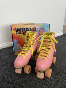 IMPALA Roller Skates Size 8UK (women’s) Pink/Yellow