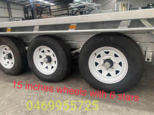 19×7 flat top trailers for sale best quality 