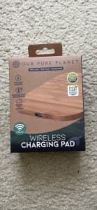 The Our Pure Planet Bamboo Wireless Charging Pad