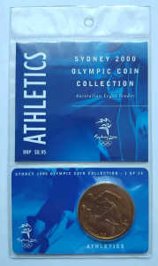 Sydney 2000 Olympic Coin Collection Athletics - New in sealed Packet