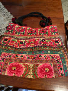 Large Embroidered Womans Boho Bag. New. $10