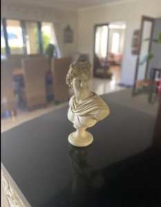 Solid Apollo bust statue 
