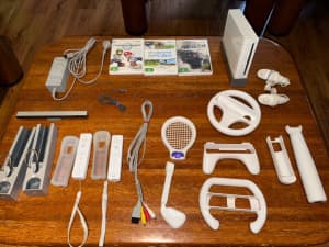 Wii Console with games and all accessories included